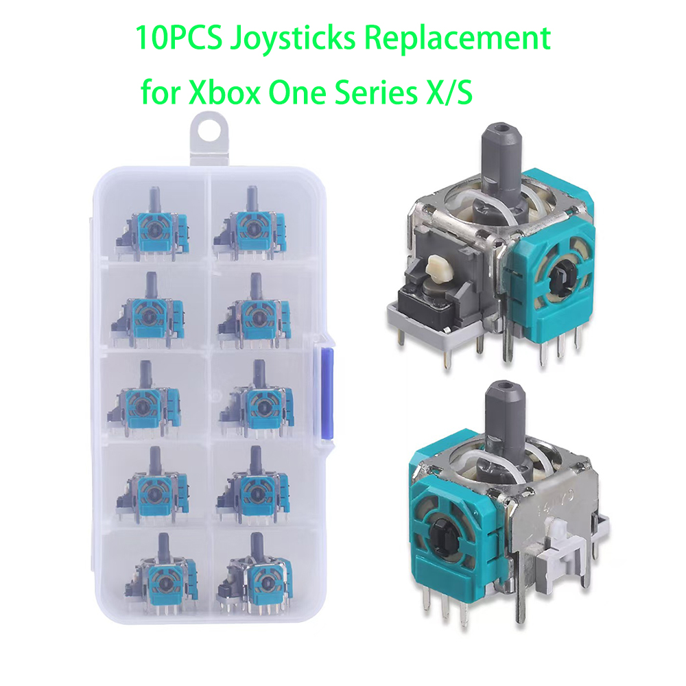 Microsoft Console Xbox Series X - 10 pçs substituição 3d analógico joystick