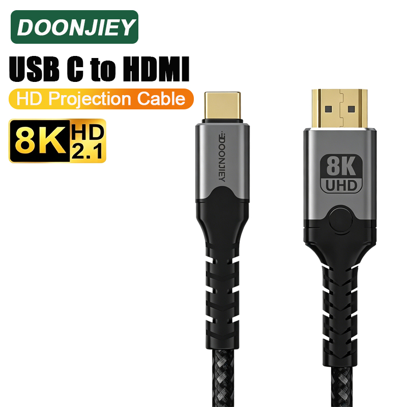 Hdmi Cable 2.1 - Adaptador de cabo DOONJIEY USB-C para