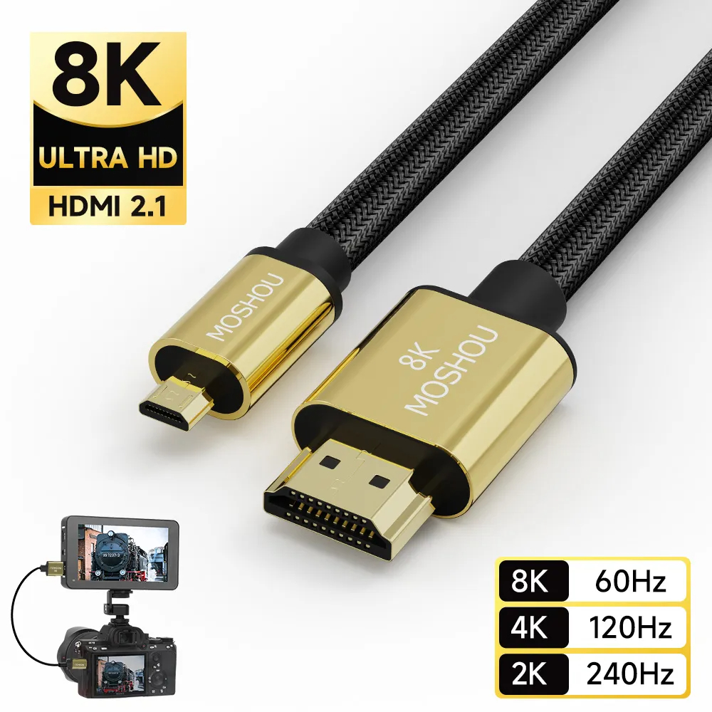 Hdmi Cable 2.1 - Cabo micro hdmi para hdmi 2.1
