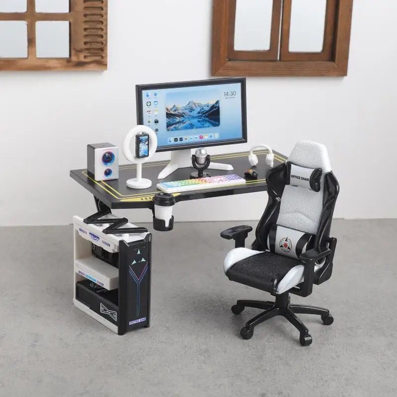 Gaming Console Years - Conjunto de Computador de Mesa Miniatura