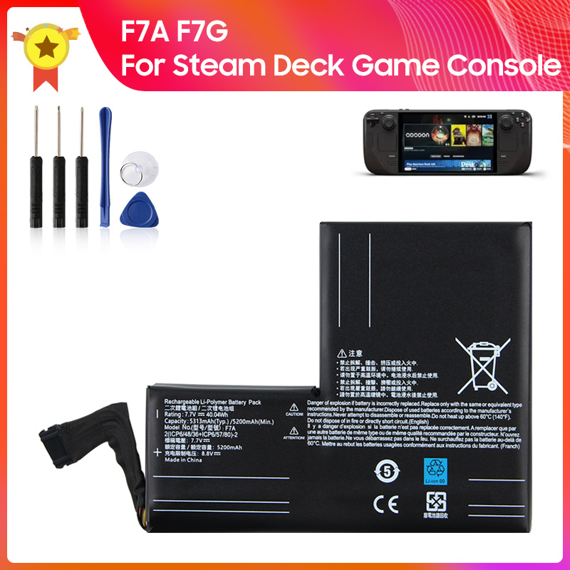 Bateria F7A F7G para Console d - Gaming Console Steam Deck avaliação e preço