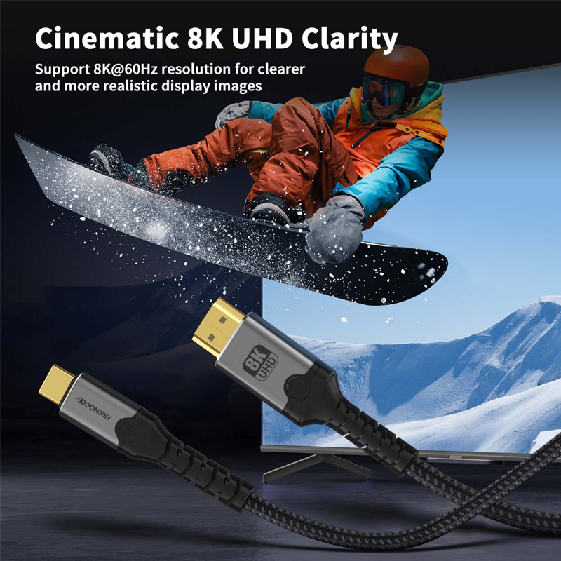 Adaptador de cabo DOONJIEY USB - Hdmi Cable 2.1 avaliação e preço