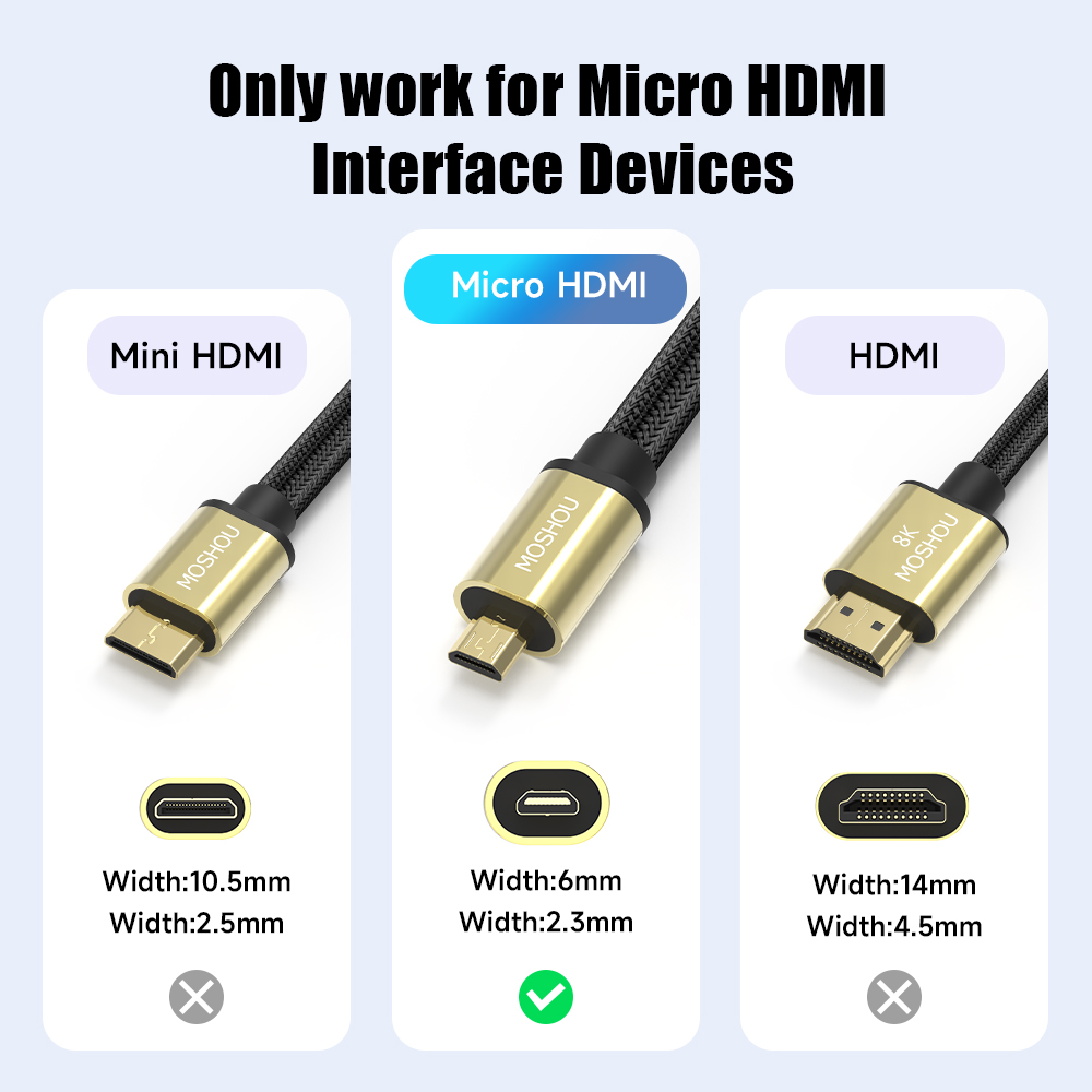 Cabo micro hdmi para hdmi 2.1  - Hdmi Cable 2.1 avaliação e preço
