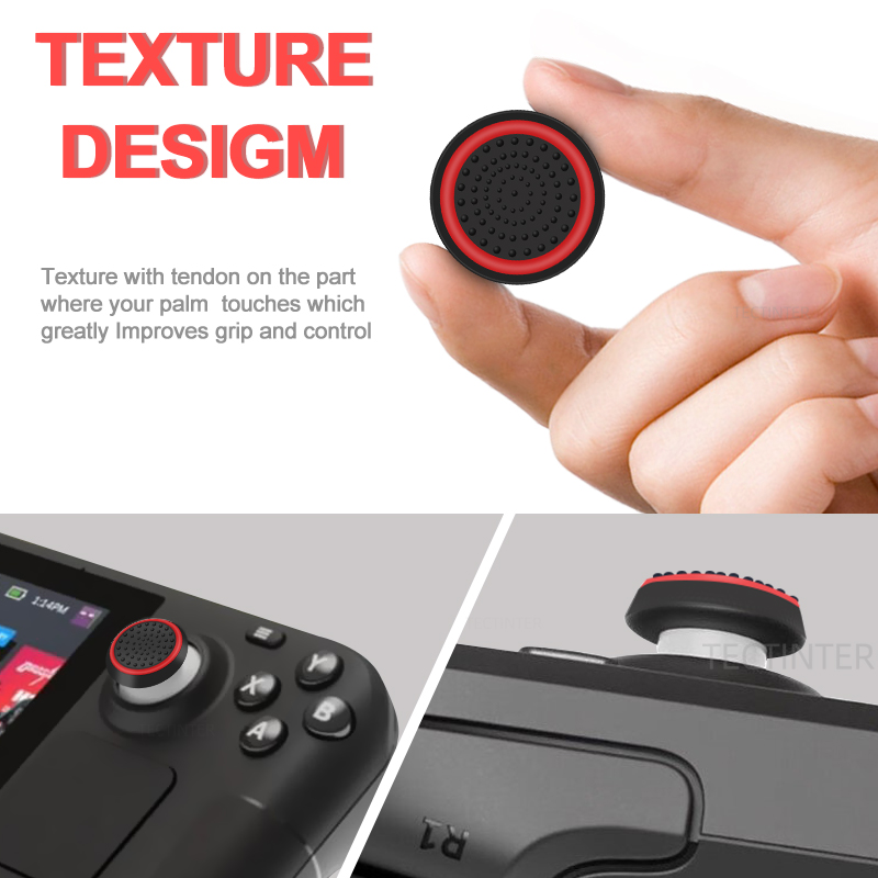 2/4 pçs silicone polegar joyst - Gaming Console Steam Deck avaliação e preço