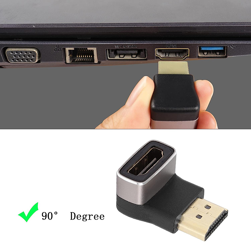 Ângulo reto-macho para adaptad - Hdmi Cable 2.1 avaliação e preço